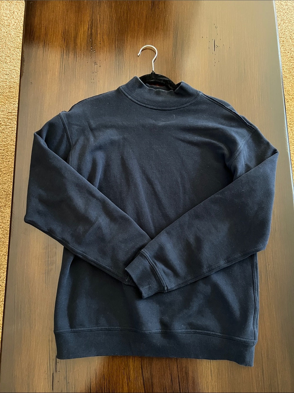 Lululemon Women’s Cozy Mock Neck Sweatshirt Navy Size S